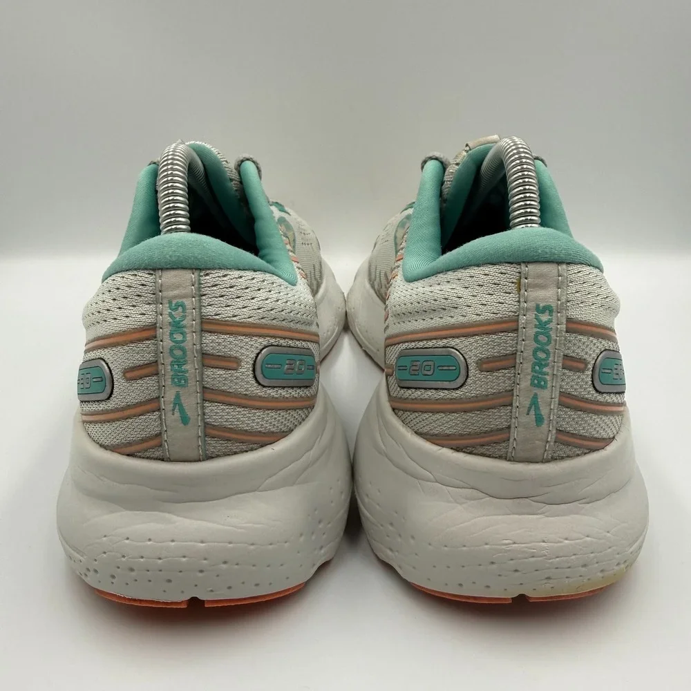 Brooks Glycerin 20 Womens Size 10 Gray Blue White Walking Running Shoes Sneakers